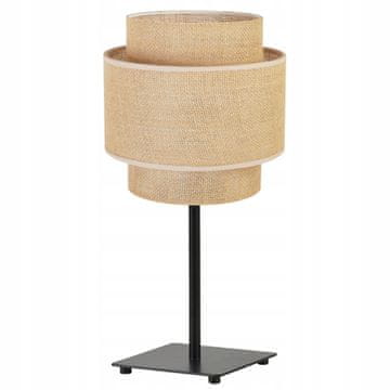 shumee Nočna namizna svetilka z boemskim senčnikom iz jute 20 CM
