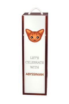 Artdog Abyssinian - škatla za vino z grafiko in napisom Art-Dog