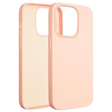 shumee Silikonski ovitek Beline za iPhone 14 Pro 6.1, roza zlat