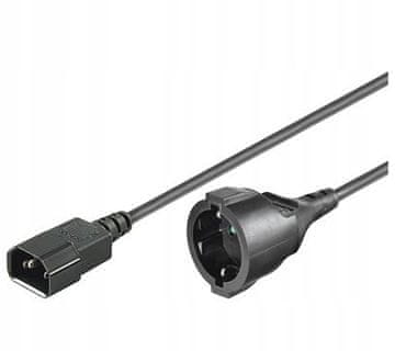 MicroConnect Podaljševalni kabel MicroConnect C14-Schuko ženski 1,5 m