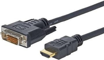 Vivolink Vivolink PROHDMIDVI5 5m HDMI DVI-D kabelski adapter črne barve