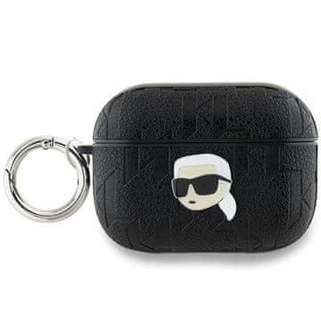 Karl Lagerfeld Ovitek za AirPods Pro 2 z monogramom Karl Lagerfeld, črn