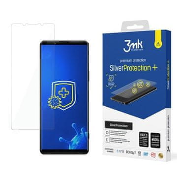 3MK Sony Xperia 1 3MK srebrna zaščitna+ protimikrobna folija