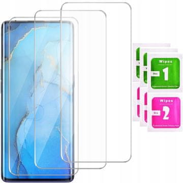 shumee 3x kaljeno steklo ZA OPPO Reno 3 PRO steklo 9H | 3-PAKET