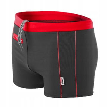 shumee Fantovske rdeče kopalke z žepi Antichlor črtami Dawi 170