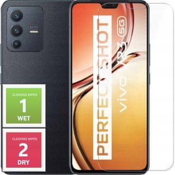 shumee Kaljeno steklo za Vivo V23 5G - Zaščitno steklo 2.5D, 9H