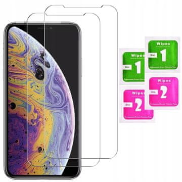 shumee 2x kaljeno steklo za Apple iPhone X/XS glass 9H | 2 kosa