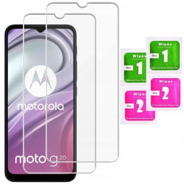 shumee 2x kaljeno steklo za Motorola Moto G20 glass 9H | 2 kosa