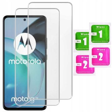shumee 2x kaljeno zaščitno steklo za Motorola Moto G72 | 2 kosa