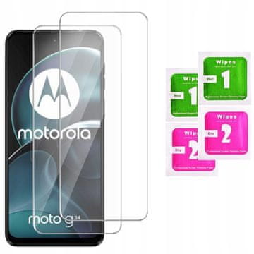 shumee 2x kaljeno steklo za Motorola Moto G14 glass 9H | 2 kosa