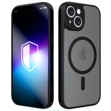 3MK Ovitek za Apple iPhone 15 - 3mk Misty MagCase črn