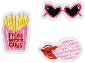 Likalni nalepki Kiss Me, mešani, 4,5-6,5x3-6 cm, 3 kosi.