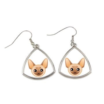 Artdog Devon Rex - elegantni kovinski uhani kot darilo Art-Dog
