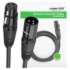 Ugreen Kabel XLR ženski na XLR moški ugreen 20710B - 2 m (črn)