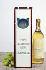 Artdog Chartreux - škatla za vino z grafiko in napisom Art-Dog