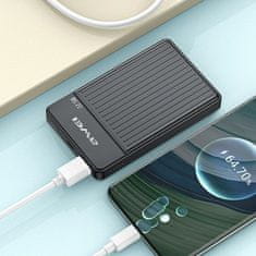 Awei Awei prenosna baterija MagSafe P33K 10000mAh 22,5W črna