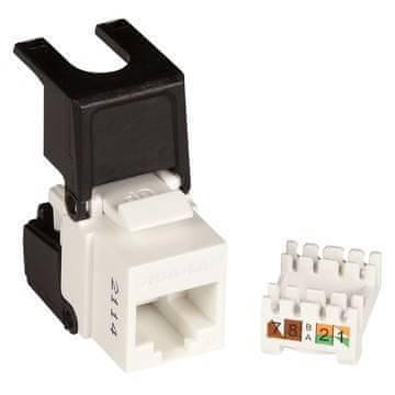 shumee Patchcord Lanview LVN128143 ploščat RJ45 črno/bel 1 kos