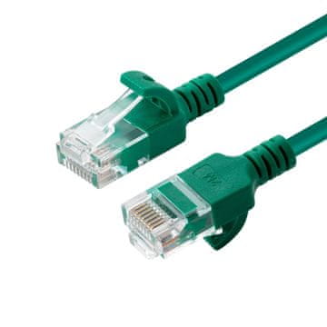 MicroConnect Zelen tanek omrežni kabel UTP Cat6a 0,15 m