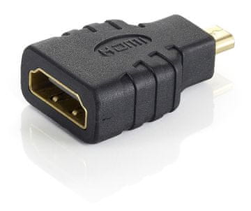 Equip 118915 microHDMI HDMI kabelski adapter črne barve