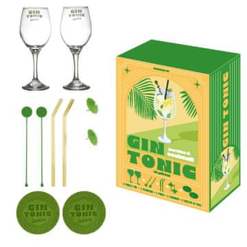 shumee 10-delni set za koktajle z ginom in tonikom ter limeto.