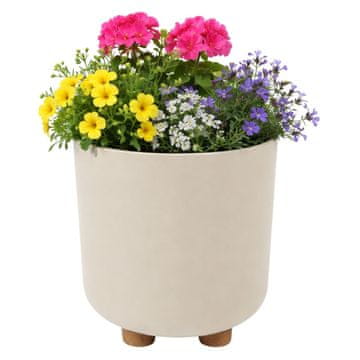 shumee Terra lonec na nogah, recikliran, bež, v 27,4 x 24,2 cm