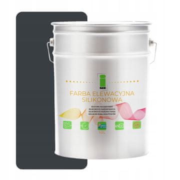 shumee Silikonska dihajoča fasadna barva 10L mat - Grafit 7016