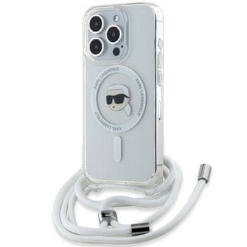 Karl Lagerfeld Prozoren ovitek Karl Lagerfeld MagSafe za iPhone 15 Pro