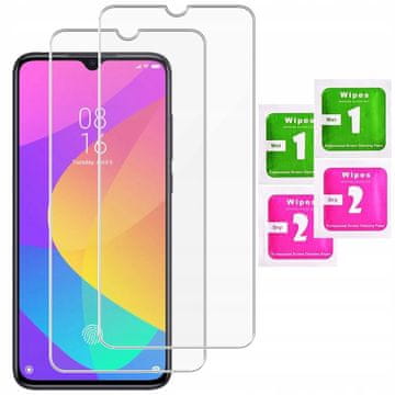 shumee 2x kaljeno steklo ZA Xiaomi MI 9 lite glass 9H | 2 kosa