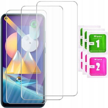 shumee 3x kaljeno steklo za samsung galaxy M11 / A11 | 3-pakiranje