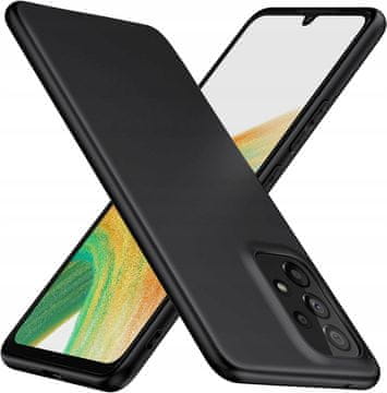 shumee Ovitek mat črne barve za Samsung Galaxy A33 5G + steklo