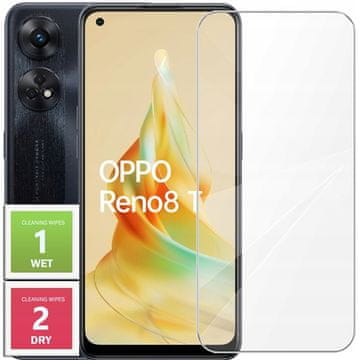 shumee Kaljeno steklo za Oppo Reno 8T Zaščitno steklo 2.5D, 9H