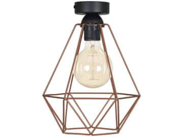 shumee Industrijska stropna svetilka loft retro Edison bakrena