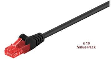 MicroConnect MicroConnect U/UTP CAT6 10m črne barve, 10 priključkov