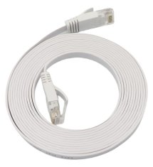 shumee Omrežni kabel UTP Cat6a 1m, bel, V-UTP6A01W-flat-lszh