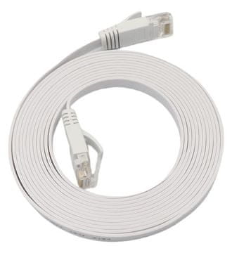 MicroConnect LAN UTP Cat6a U/UTP omrežni kabel 7 m bel ploščat LSZH