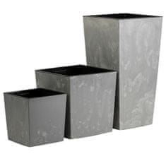Home Flore siv betonski cvetlični lonček v41x39,5x39,5 cm