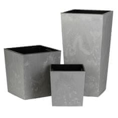 Home Flore siv betonski cvetlični lonček v41x39,5x39,5 cm