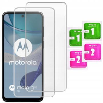 shumee 2x kaljeno steklo zaščitno steklo za Motorola Moto G53
