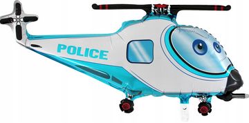 Grabo Folija balon, policijski helikopter modre barve, 91 cm