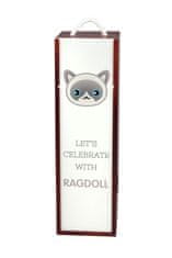 Artdog Ragdoll - škatla za vino z grafiko in napisom Art-Dog