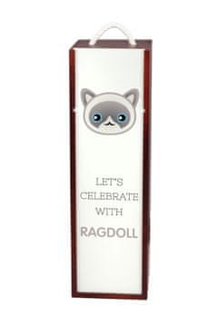 Artdog Ragdoll - škatla za vino z grafiko in napisom Art-Dog