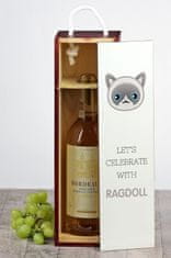 Artdog Ragdoll - škatla za vino z grafiko in napisom Art-Dog