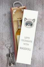 Artdog Ragdoll - škatla za vino z grafiko in napisom Art-Dog