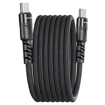 Awei Awei CL-166T USB-C na USB-C magnetni kabel črne barve