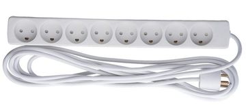 MicroConnect MicroConnect 8-polna danska vtičnica, razdelilnik 5 m