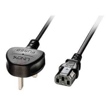 Lindy Lindy 30435 napajalni kabel črne barve 5 m C13 plošča