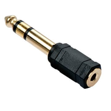 Lindy 35620 kabelski adapter 6,3 mm 3,5 mm črne barve