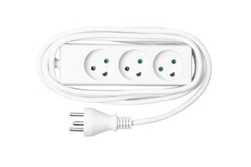 MicroConnect MicroConnect 3-polna danska vtičnica, razdelilnik 5 m