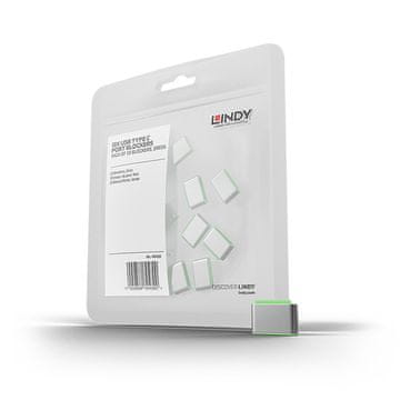 Lindy Lindy 40438 blokator vrat USB tipa C zelen, 10 kosov.