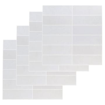 shumee Komplet 4 samolepilnih ploščic, belih, 30,5 x 30,5 cm